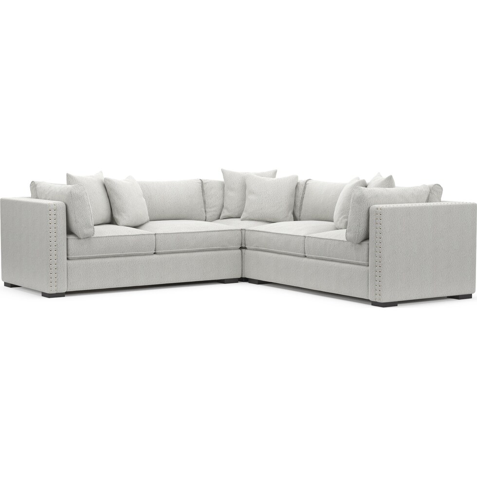 abington white sectional   