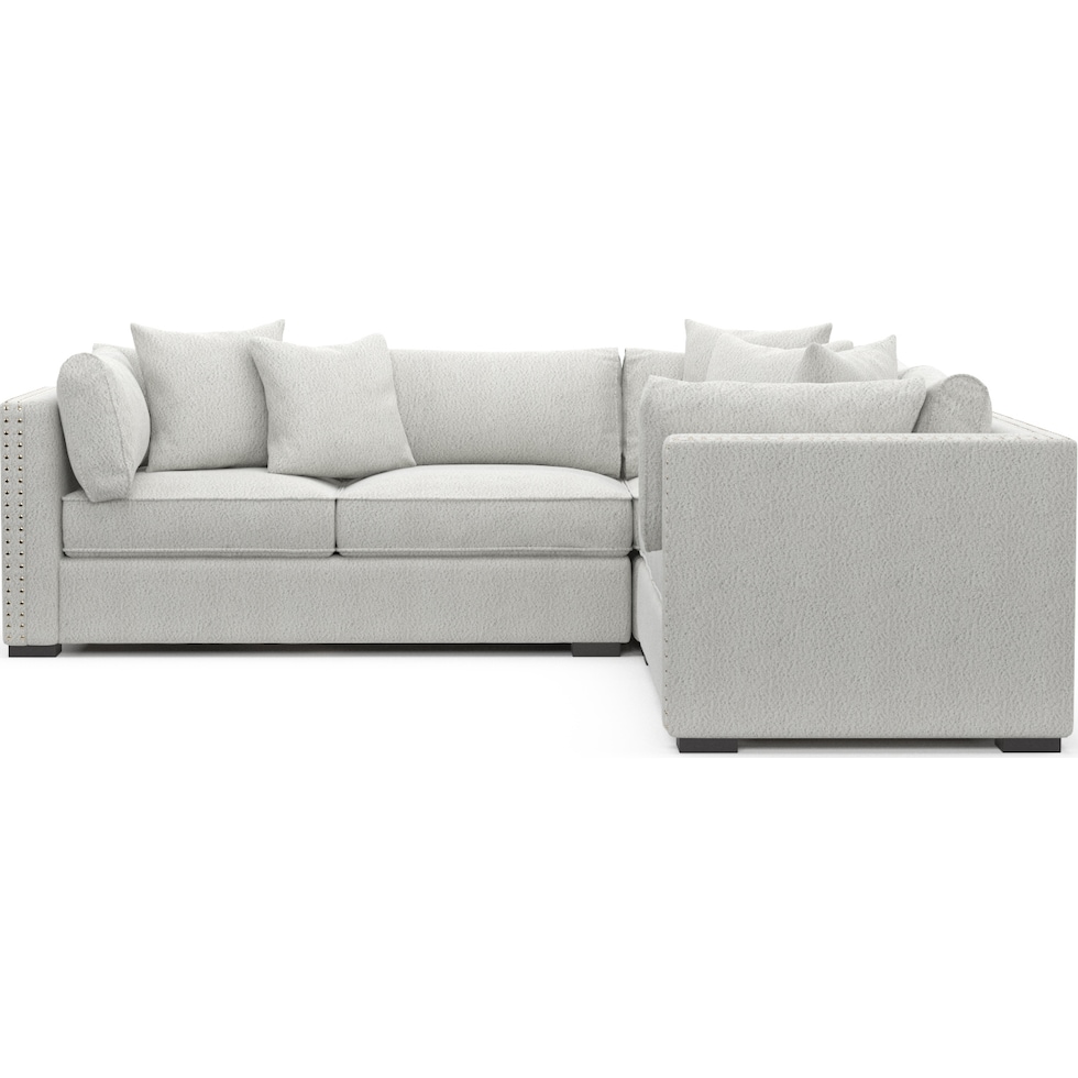 abington white sectional   