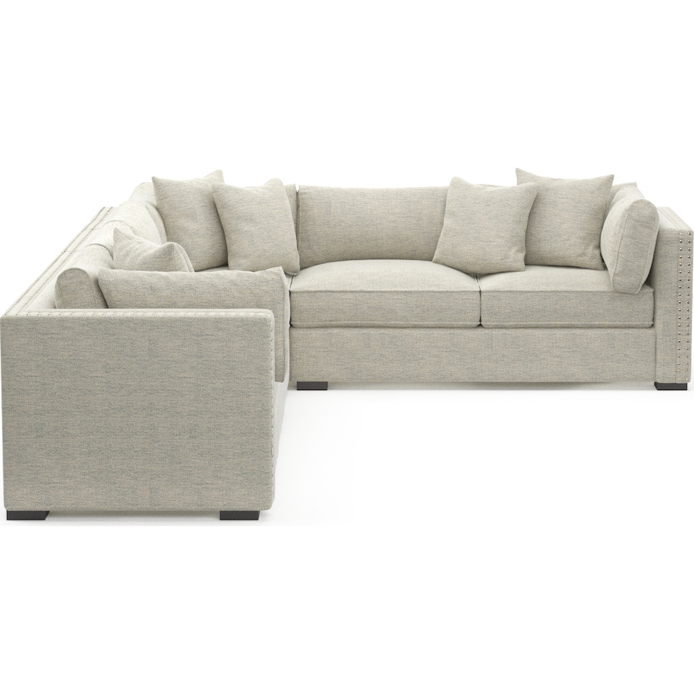 abington white sectional   