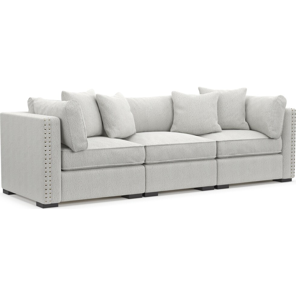 abington white sofa   