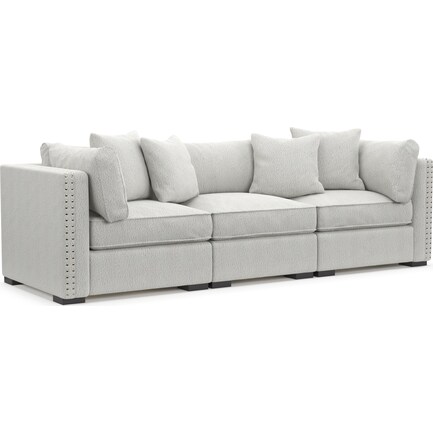 Abington Hybrid Comfort 3-Piece Sofa - Bloke Snow