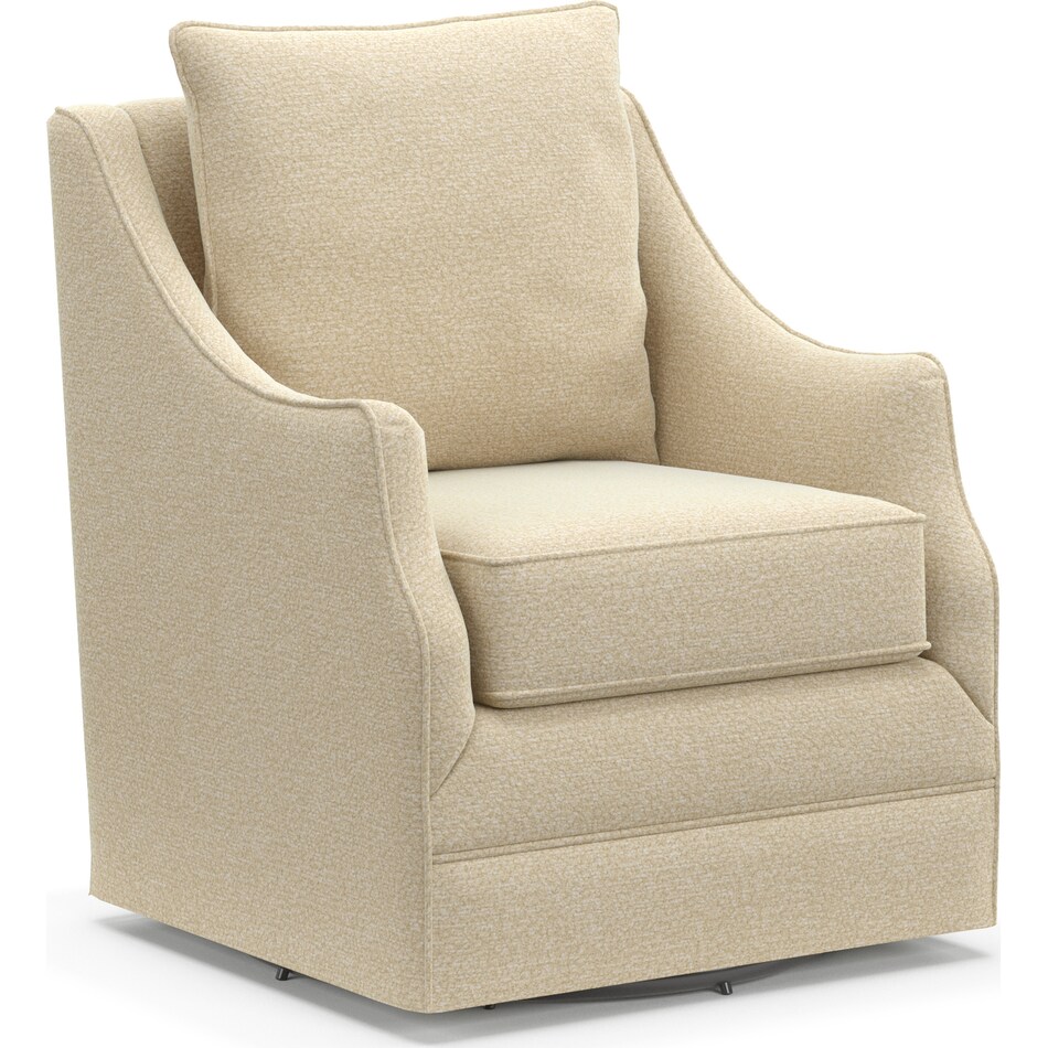 Mara Swivel Accent Chair - Fincher Sand | American Signature Furniture