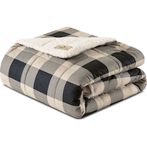 acadia light brown blanket   