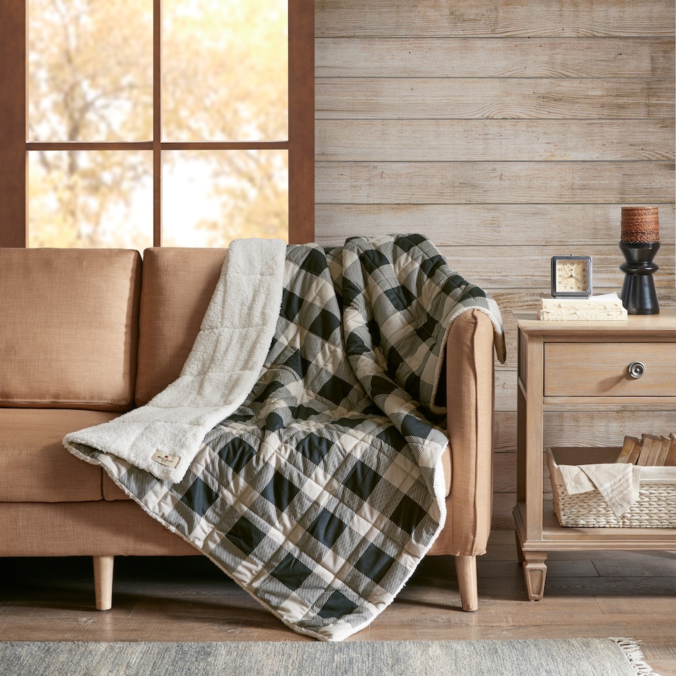 acadia light brown blanket   
