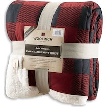 acadia red blanket   