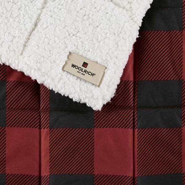 Acadia Plaid Sherpa Throw American Signature Furniture