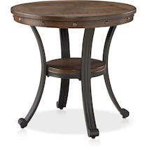 acela dark brown end table   