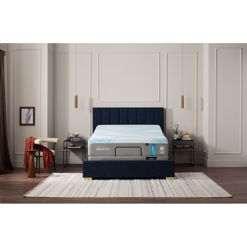 activebreeze white queen mattress foundation set   