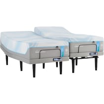 activebreeze white split california king mattress foundation set   