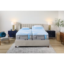 activebreeze white split king mattress foundation set   