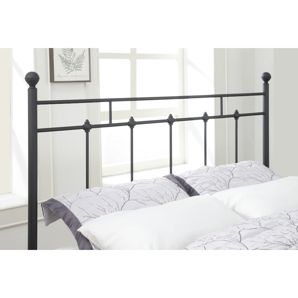 ada black queen bed   