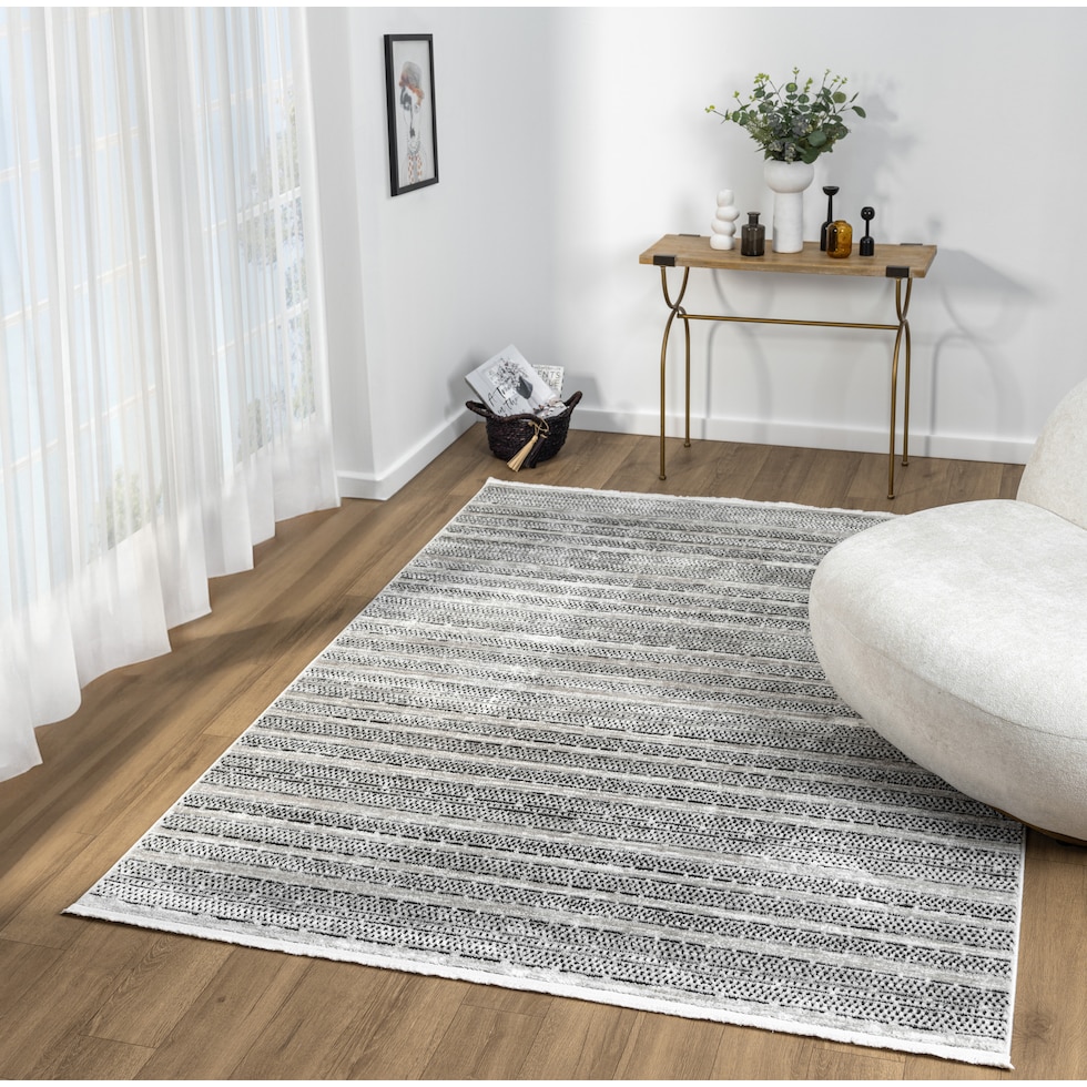 adana black area rug  x    