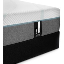 adapt white full mattress foundation set   