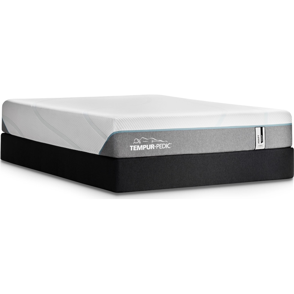 adapt white twin xl mattress foundation set   