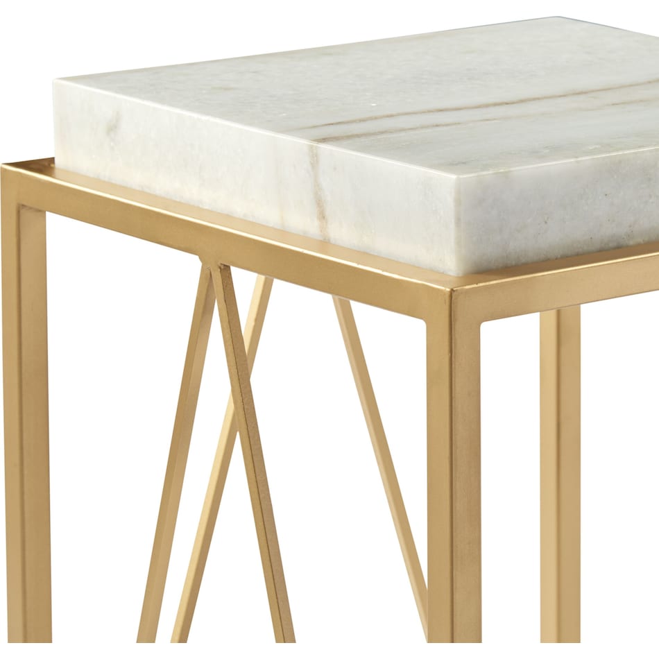 adele gold accent table   