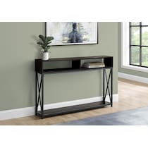 adelia dark brown console table   