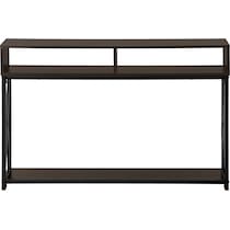 adelia dark brown console table   