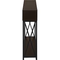 adelia dark brown console table   