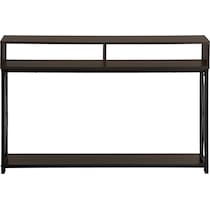 adelia dark brown console table   