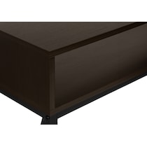 adelia dark brown console table   