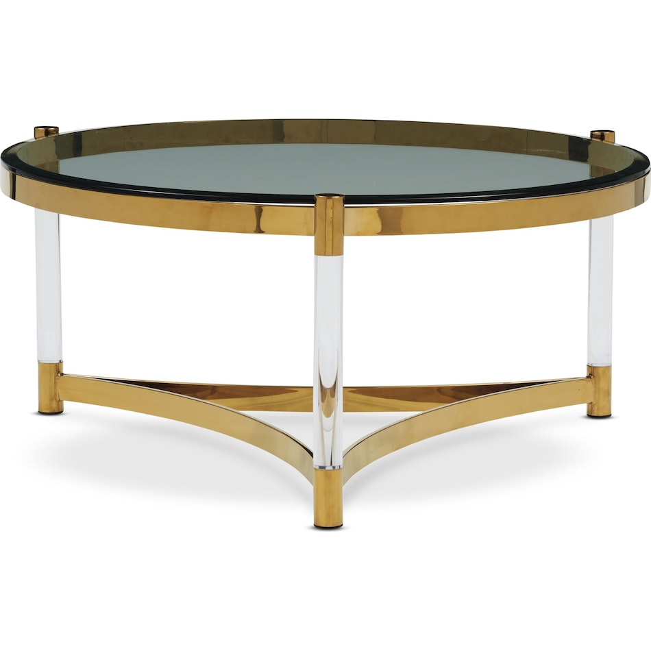adeline gold coffee table   