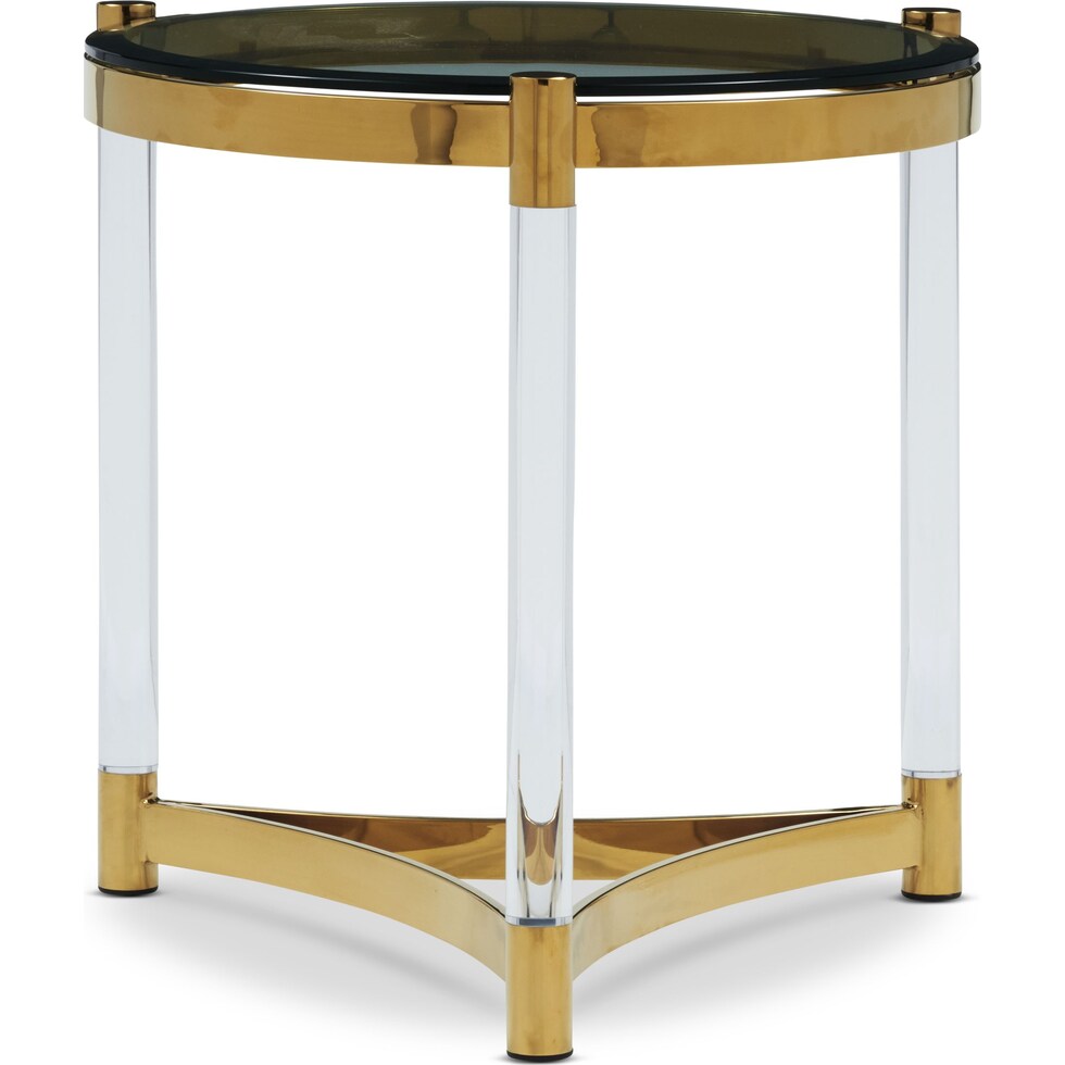 adeline gold end table   