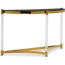 adeline gold sofa table   