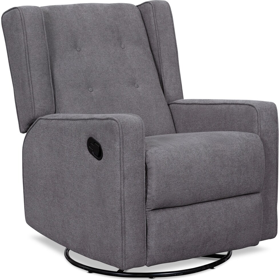adeline gray swivel chair   