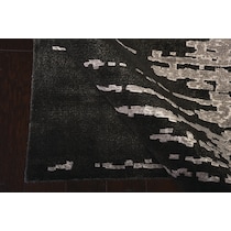 adella black area rug  x    