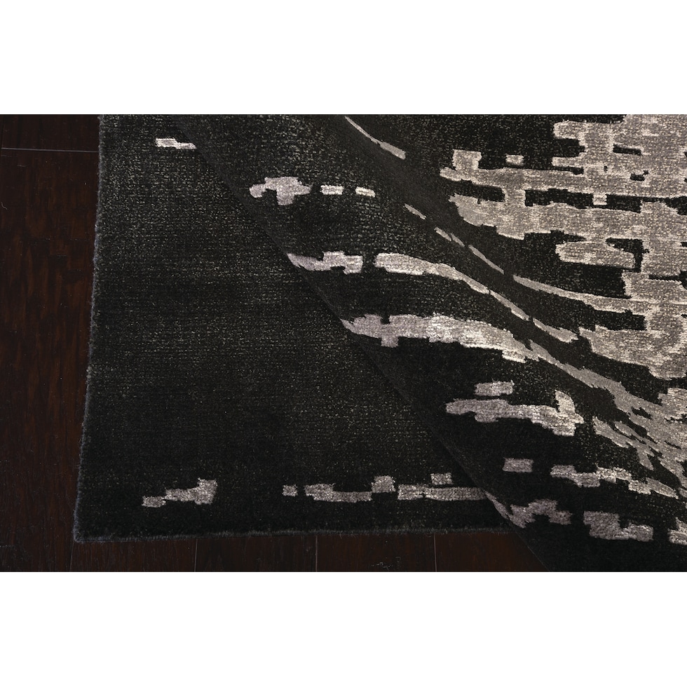 adella black area rug  x    