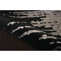 adella black area rug  x    