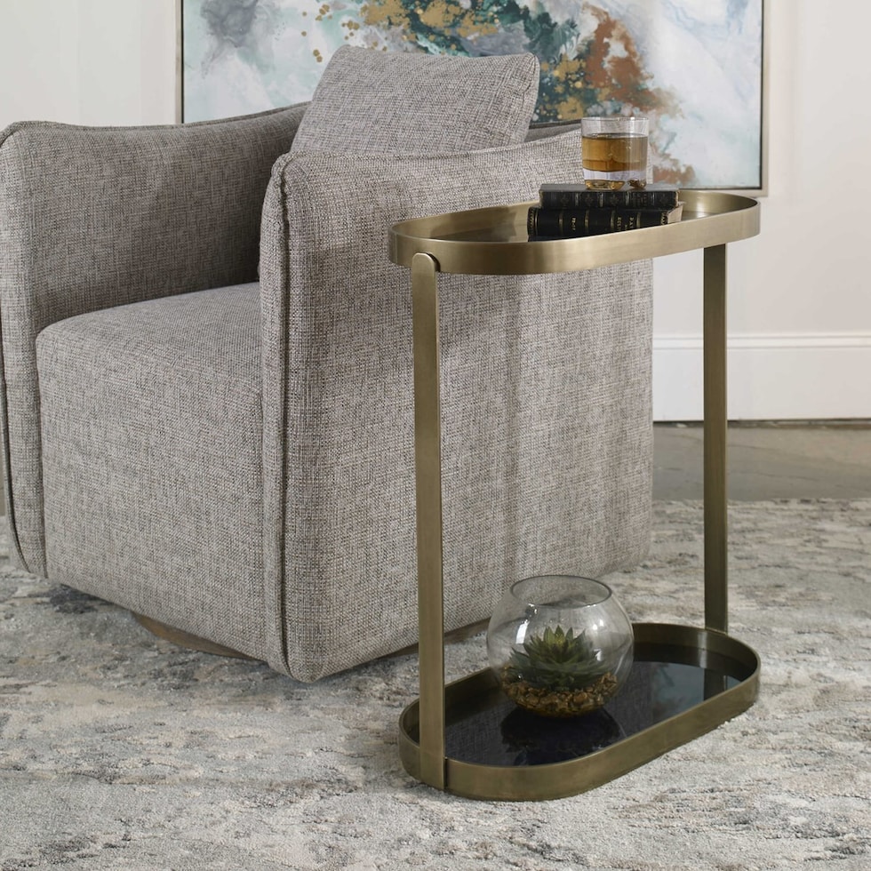 adia black accent table   