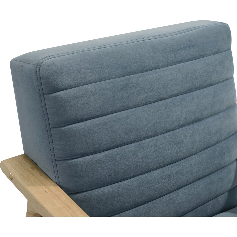 adina blue accent chair   