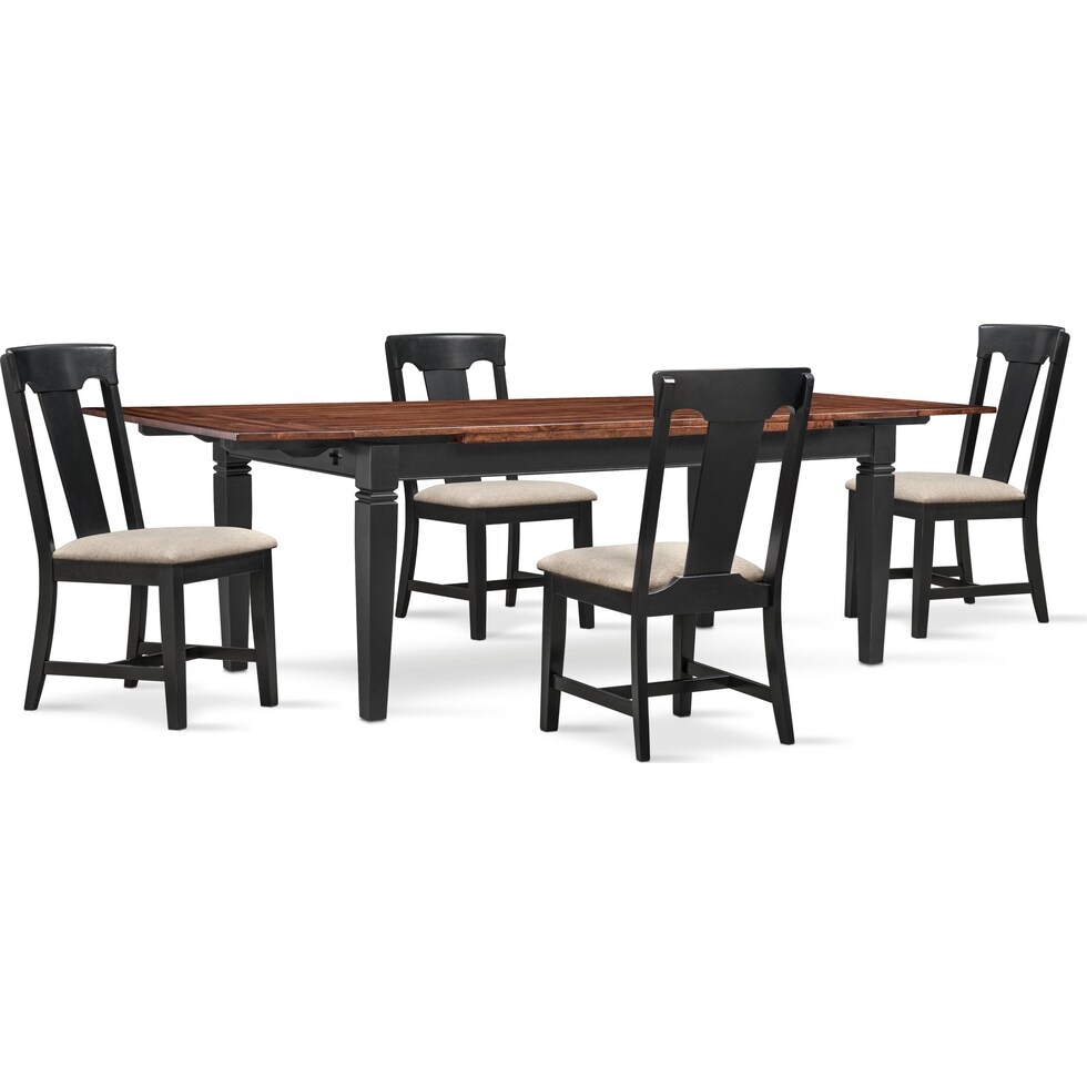 adler black  pc dining room   