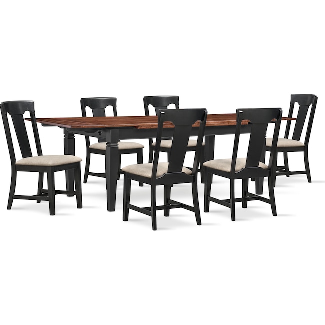 Dining Room Furniture - Adler Dining Table and 6 Dining Chairs