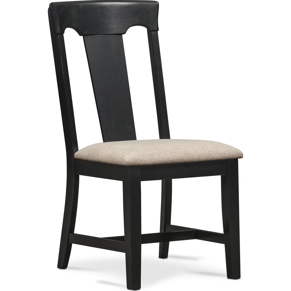 adler black side chair   