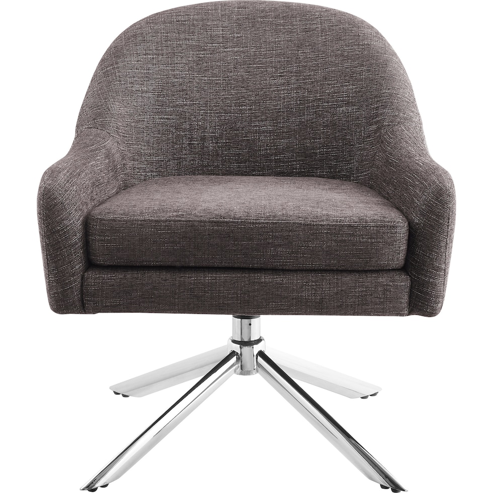 adler gray accent chair   