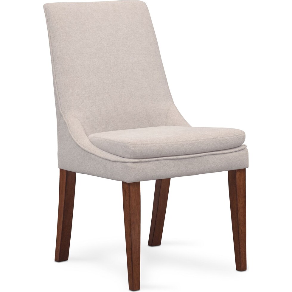adler natural upholstered side chair   