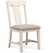 adler white side chair   
