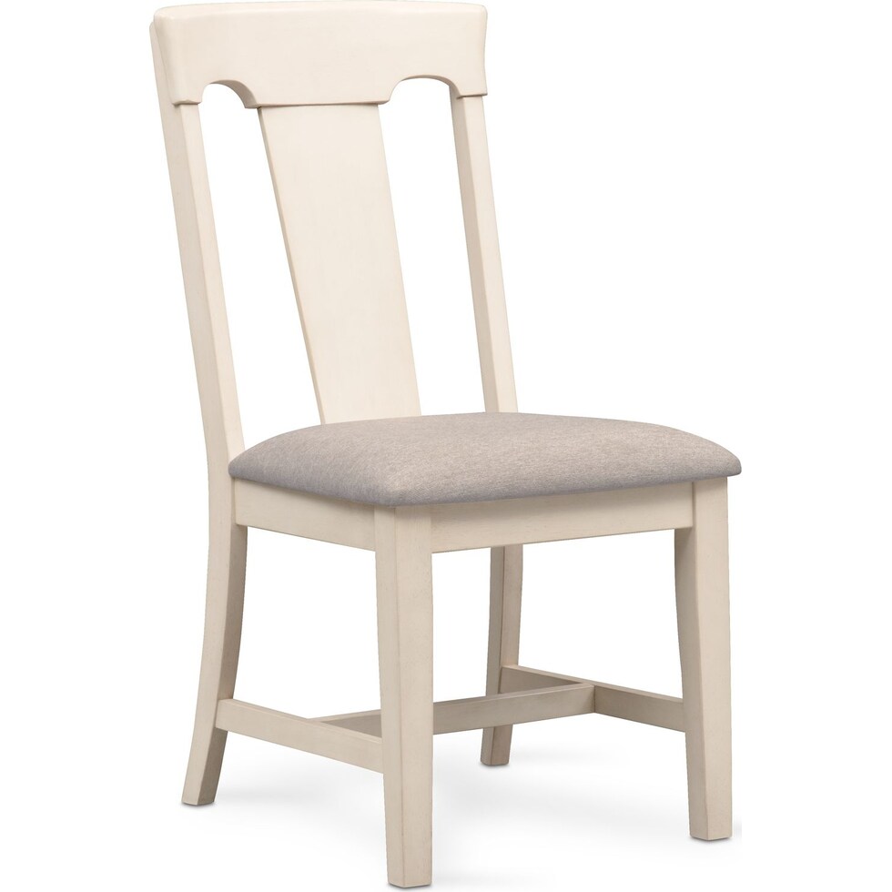 adler white side chair   