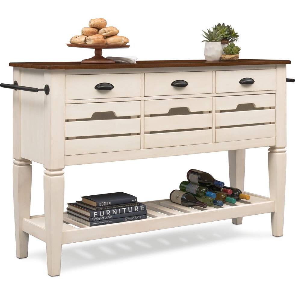 adler white sideboard   