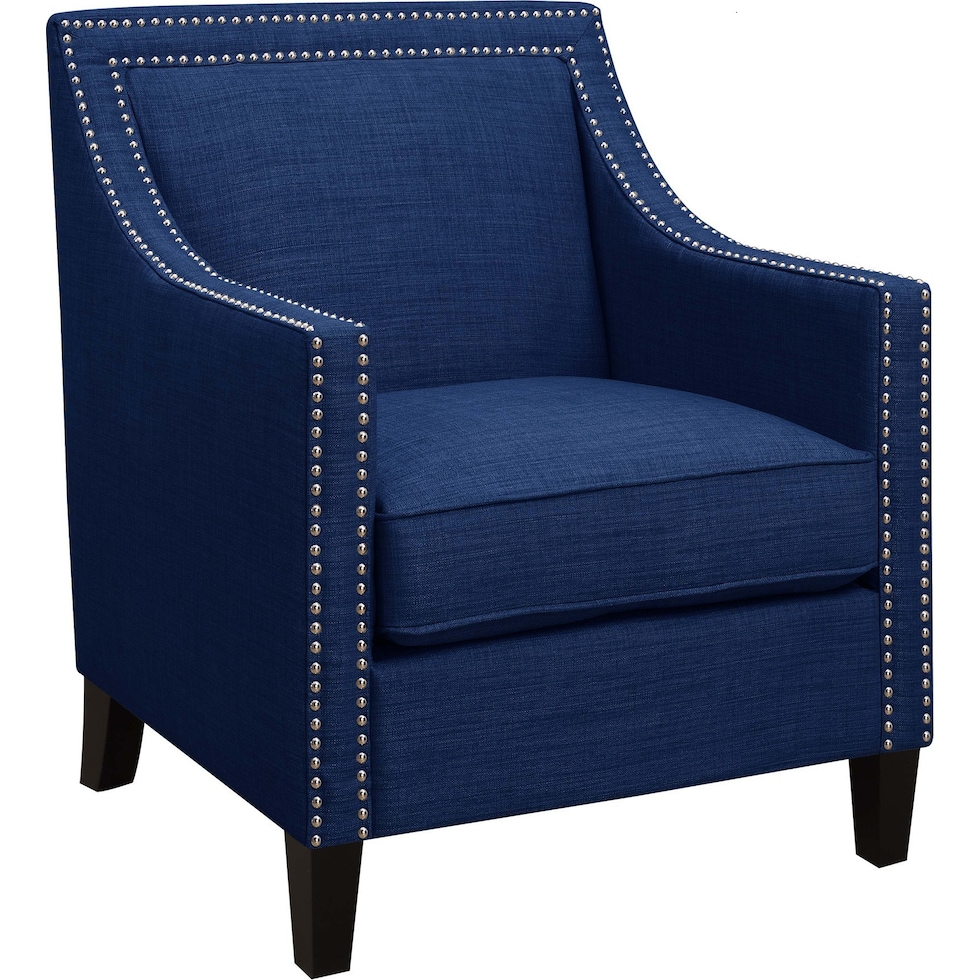 adonis blue accent chair   