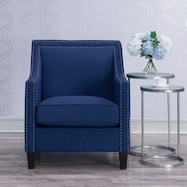 adonis blue accent chair   