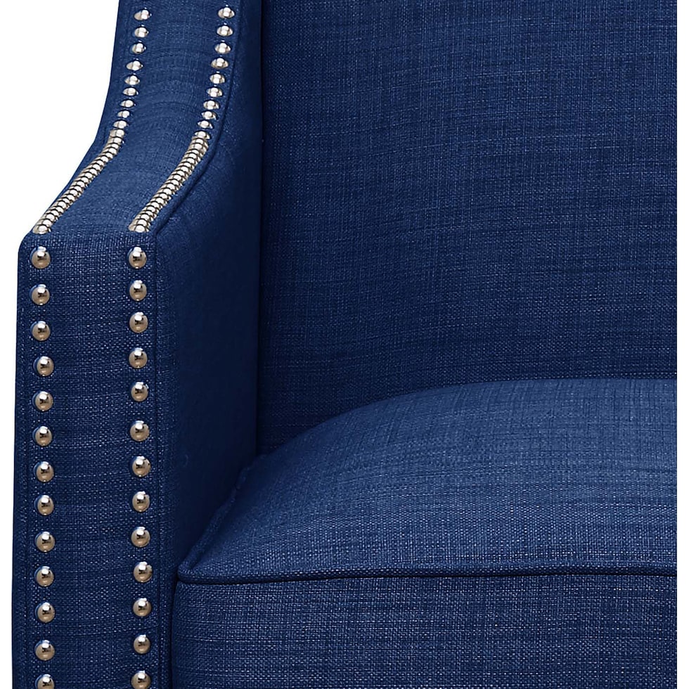 adonis blue accent chair   