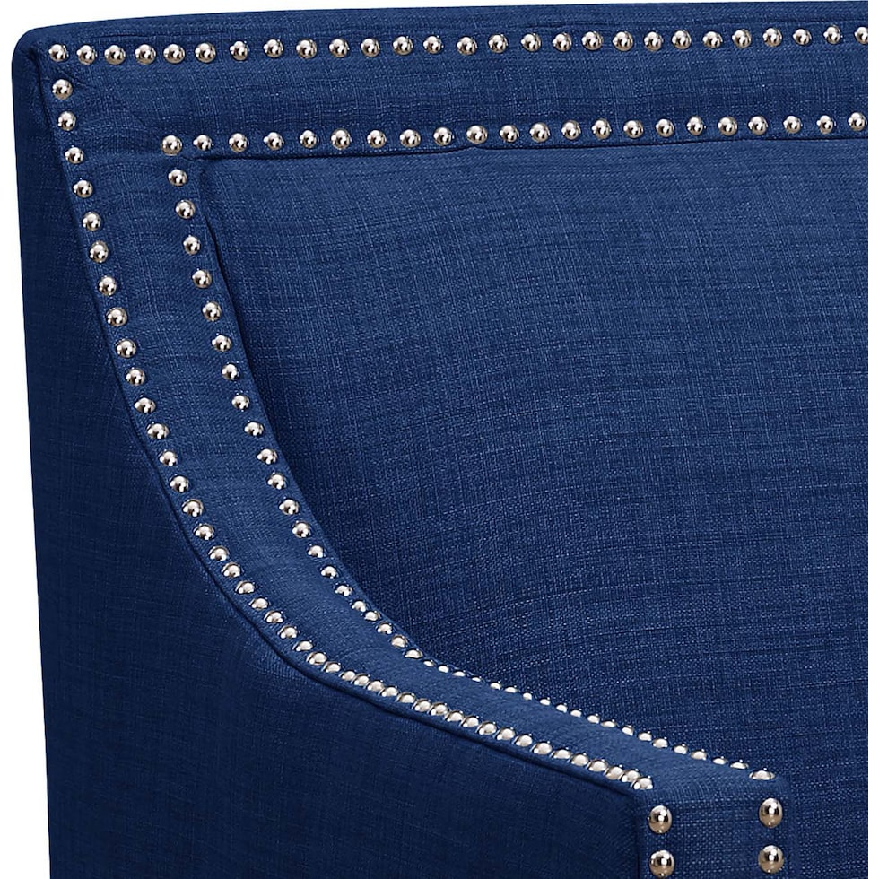 adonis blue accent chair   