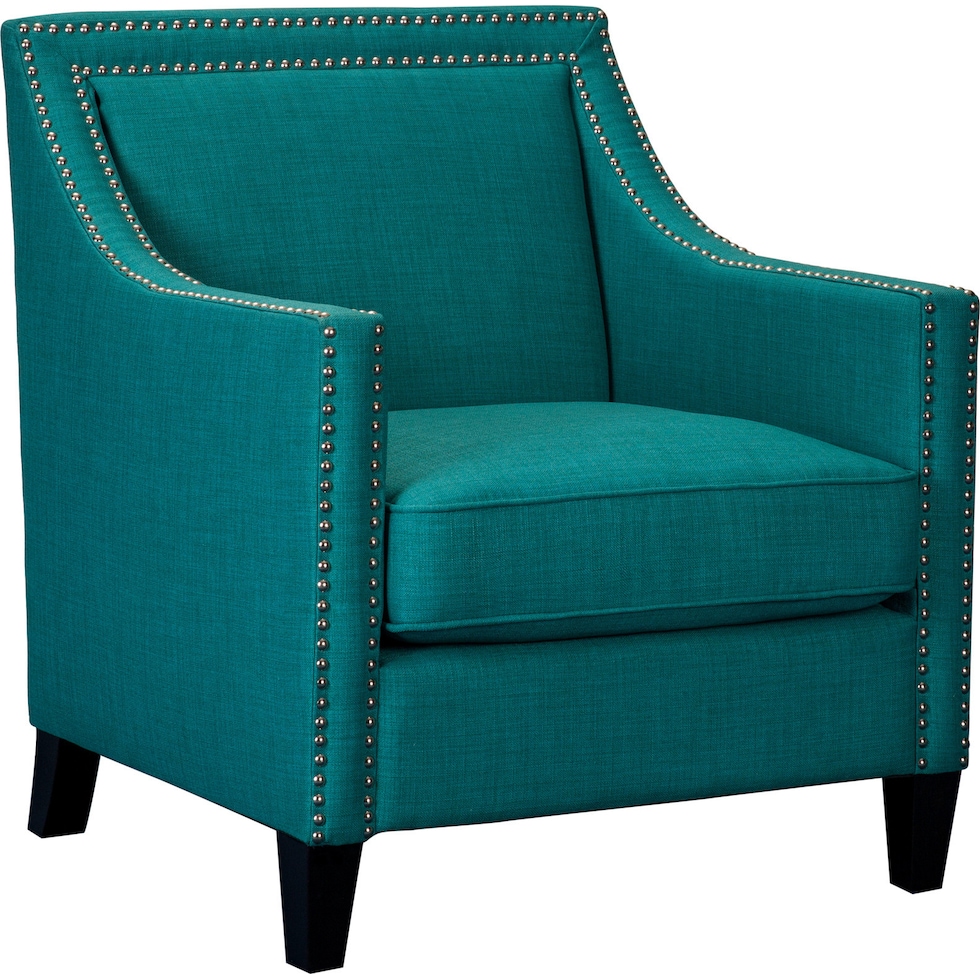 adonis blue accent chair   