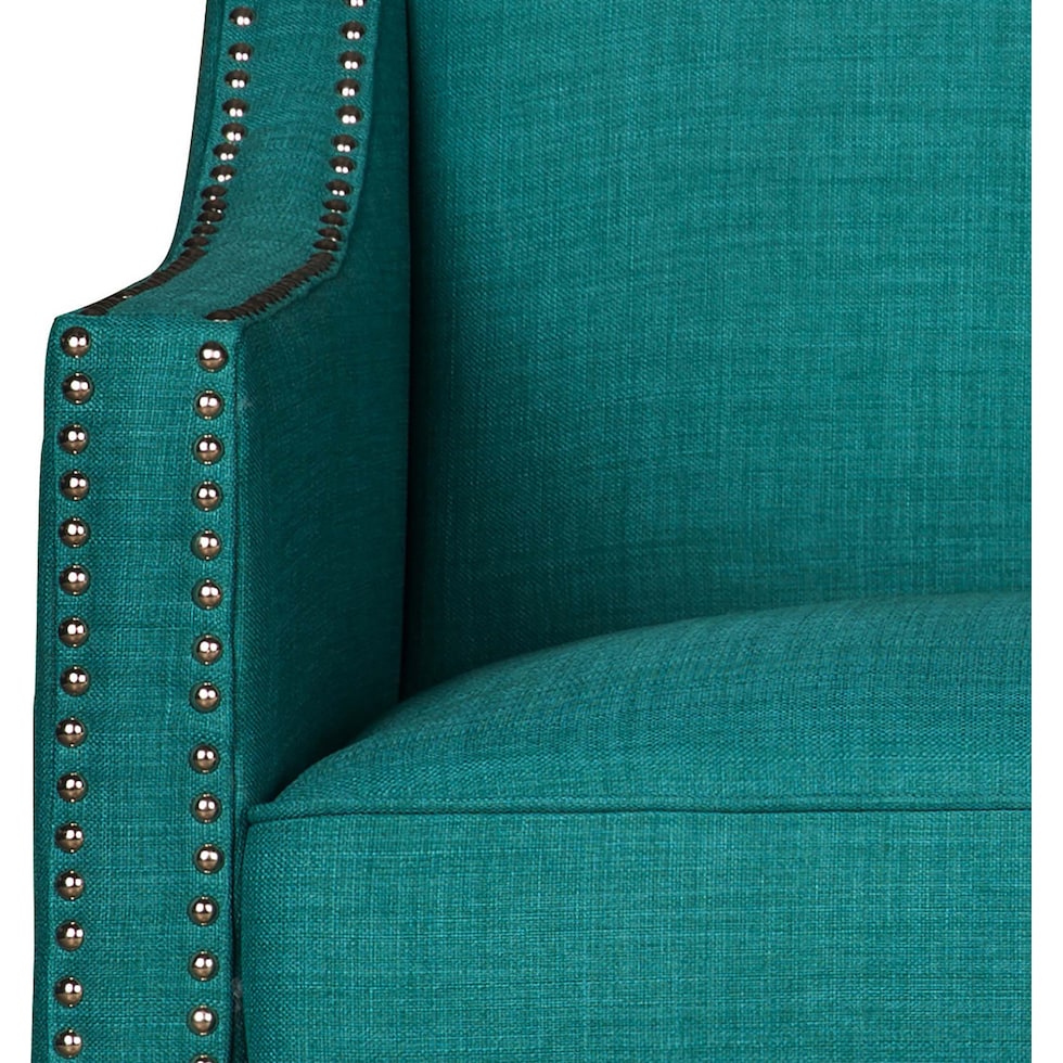 adonis blue accent chair   