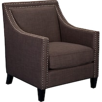 adonis dark brown accent chair   