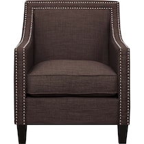 adonis dark brown accent chair   