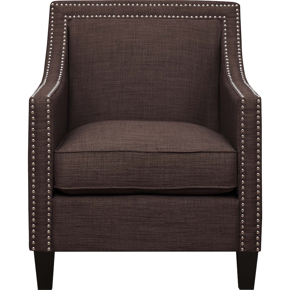 adonis dark brown accent chair   